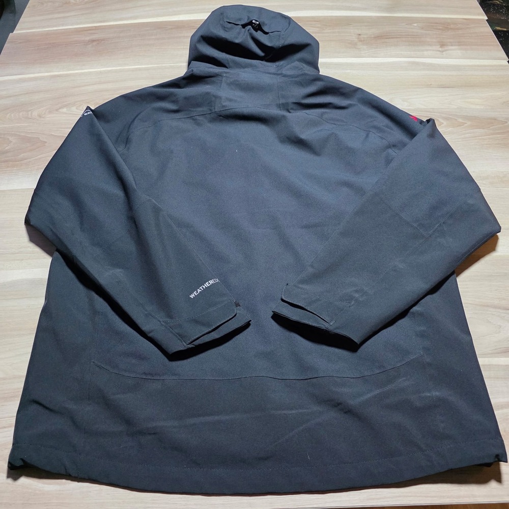 Eddie Bauer WeatherEdge Jacket Mens XL Black Lincoln Contractor Supply Husqvarna - Picture 2 of 10
